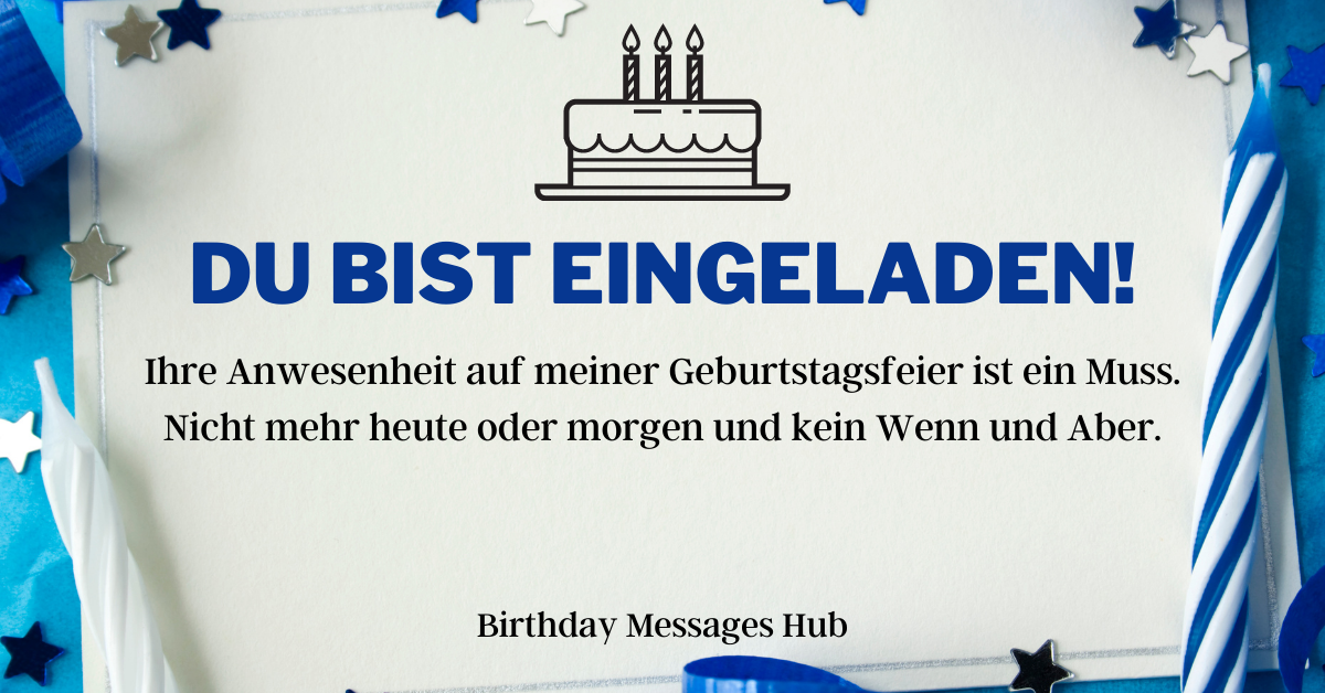 Geburtstag Einladung Text Lustig