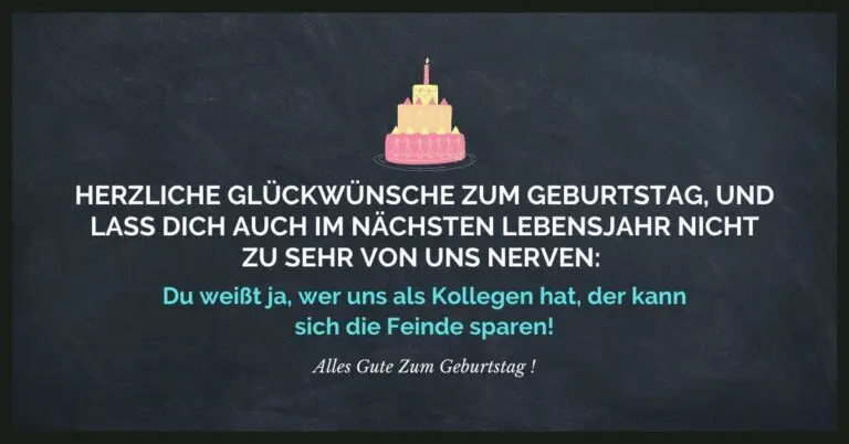 Geburtstagswünsche Kollege