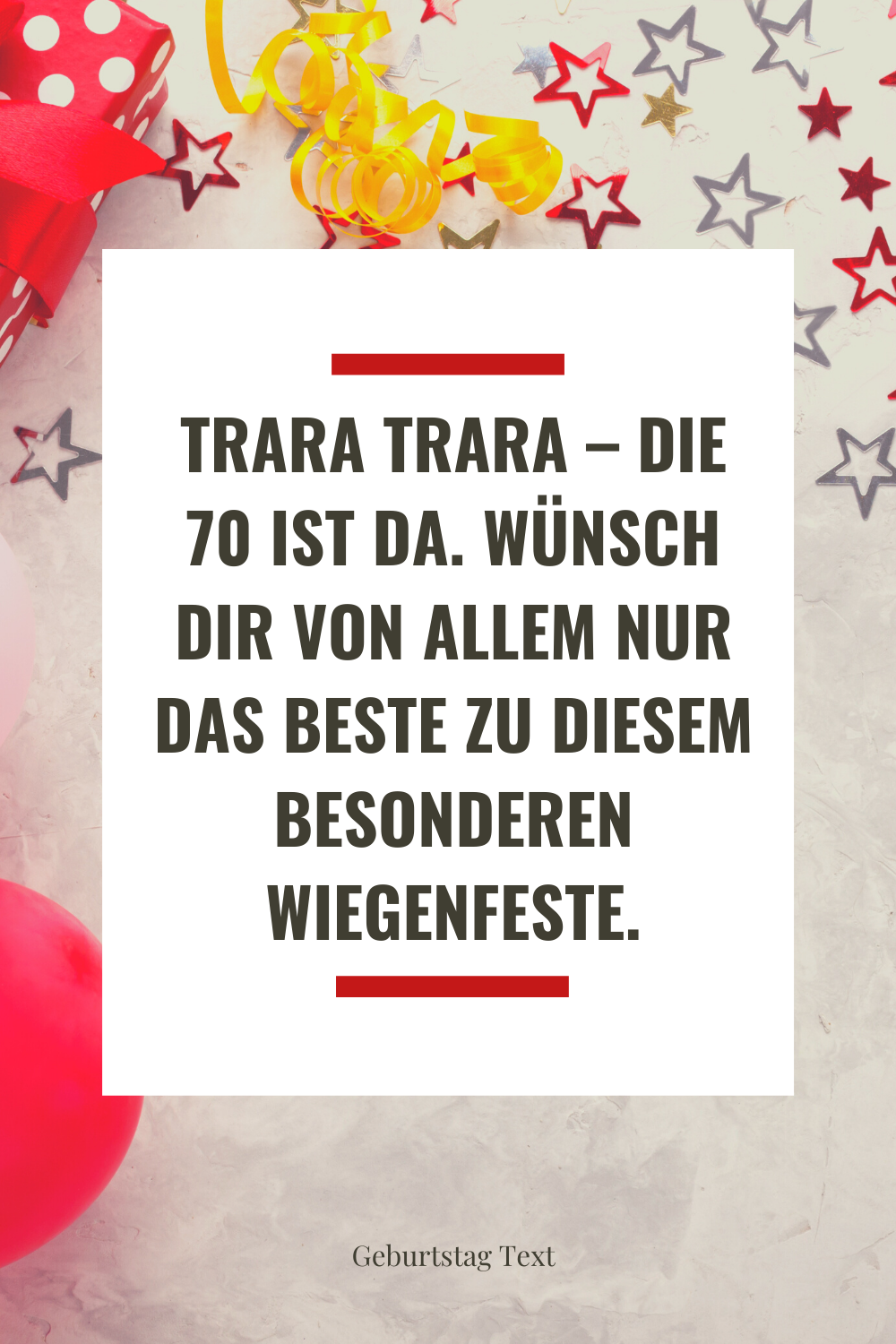 ᐅ 177 Geburtstagswünsche zum 70 Frau Mann Lustig Kurz