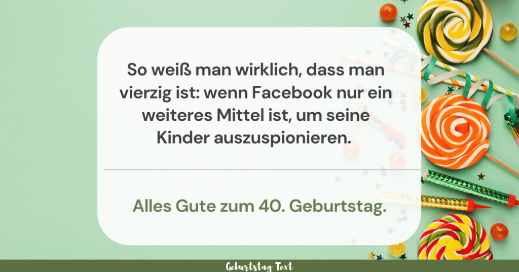 Geburtstagssprüche 40 Frau