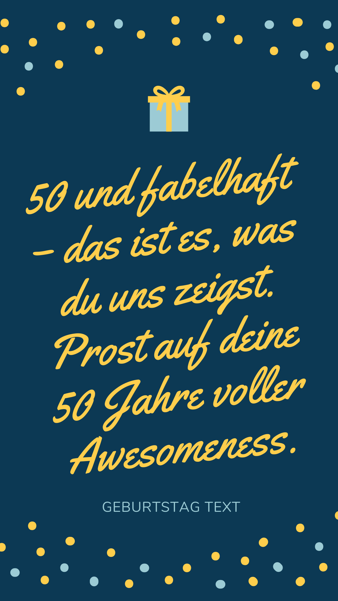 ᐅ 999+ Glückwünsche Zum 50 Geburtstag - Geburtstag Text