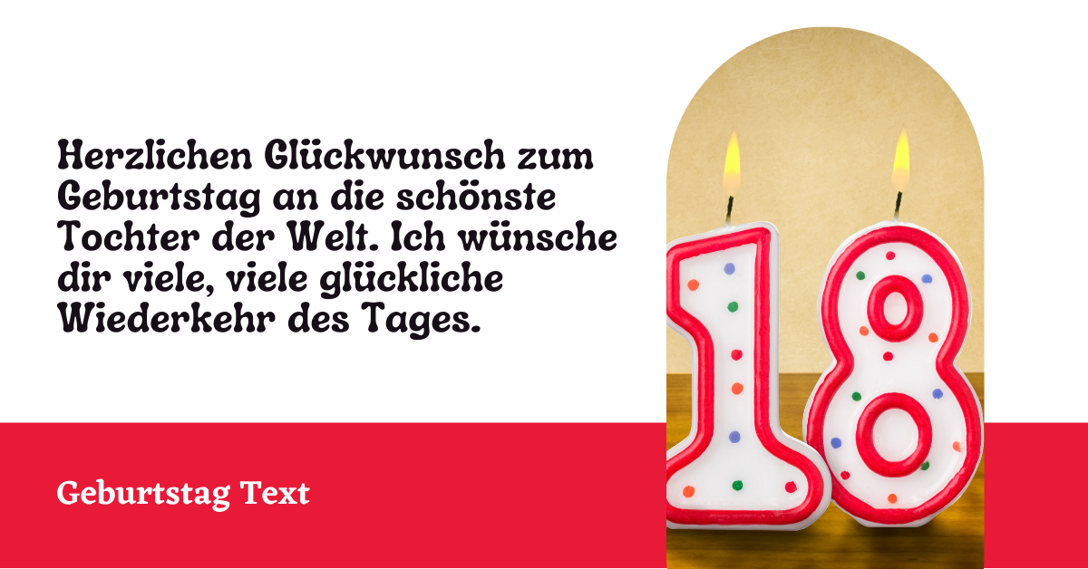 ᐅ 289+ 🔥Beste Glückwünsche zum 18 Geburtstag