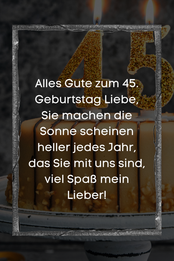 Schöne Geburtstagssprüche 45