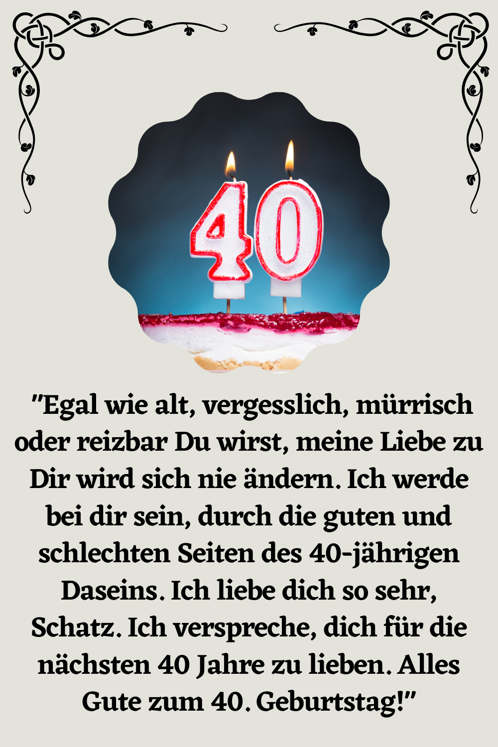 42++ Wenn ein mann eine frau wirklich will sprueche , ᐅ 956+ Beste Sprüche zum 40 Geburtstag Geburtstag Text