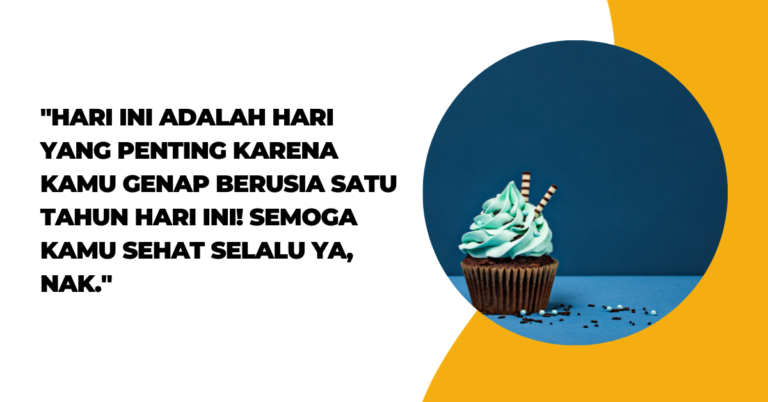 Ucapan Selamat Ulang Tahun Anak 1 Tahun