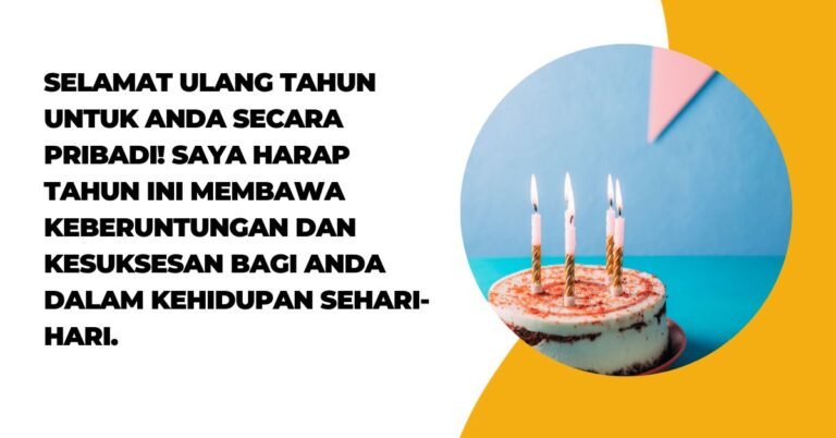 Ucapan Selamat Ulang Tahun Buat Diri Sendiri