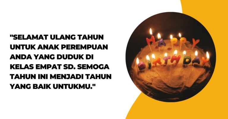 Ucapan Selamat Ulang Tahun Untuk Anak Perempuan