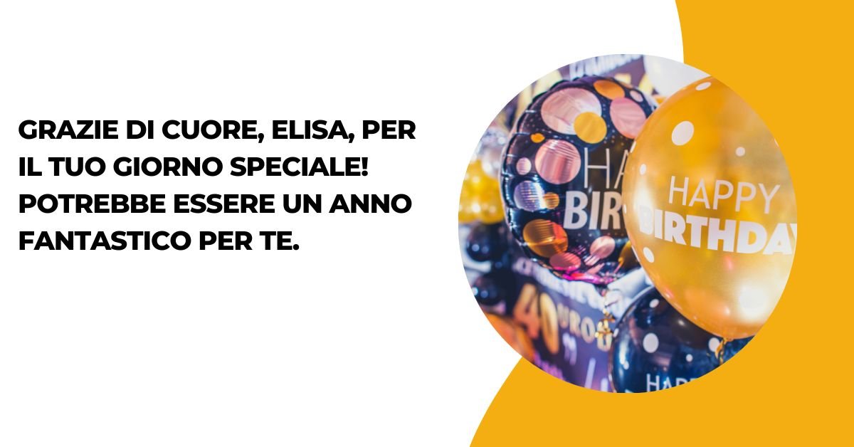 Auguri Di Buon Compleanno Elisa