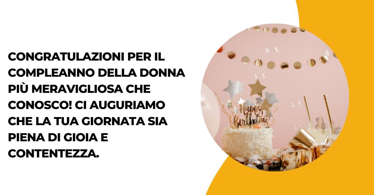 Auguri Di Buon Compleanno Per Una Donna