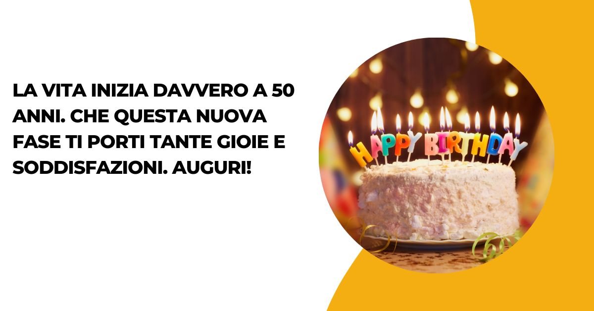 Auguri Di Buon Compleanno Uomo 50 Anni