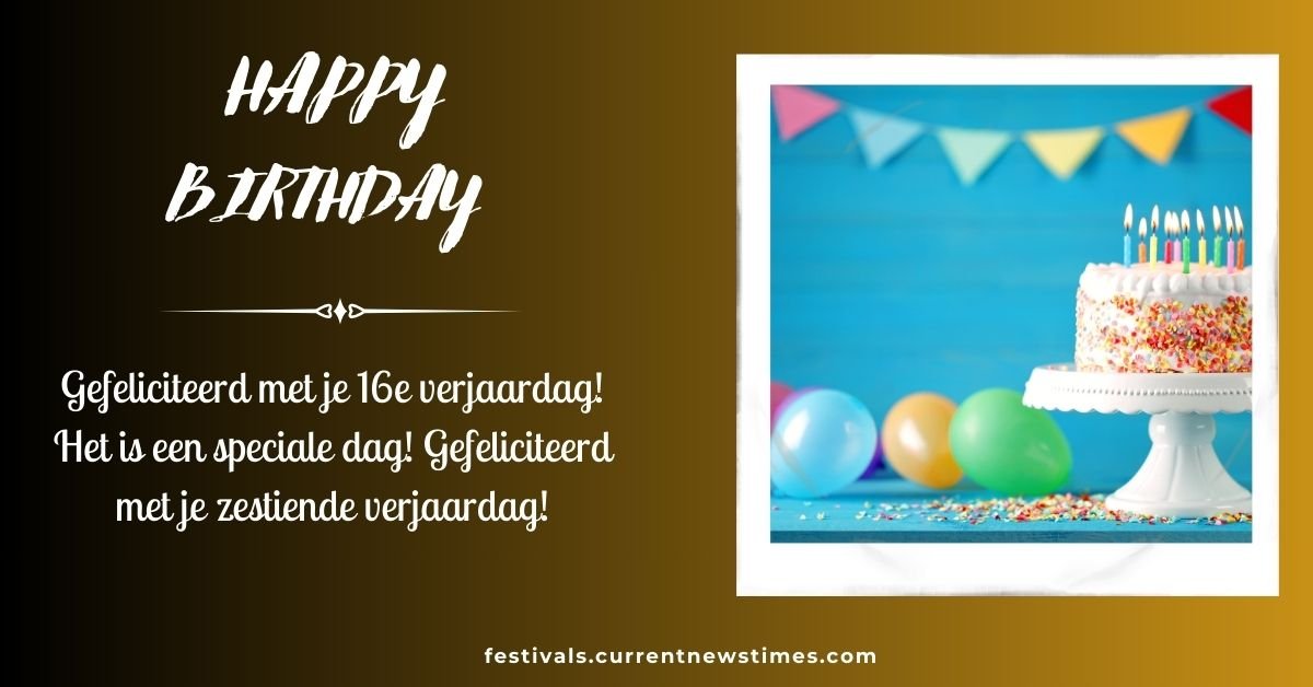 _Gefeliciteerd Met Je Verjaardag 16 Jaar