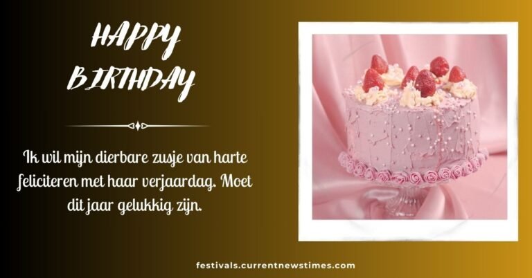 Gefeliciteerd Met Je Verjaardag Zusje