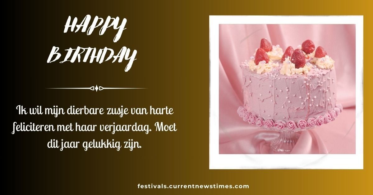 Gefeliciteerd Met Je Verjaardag Zusje