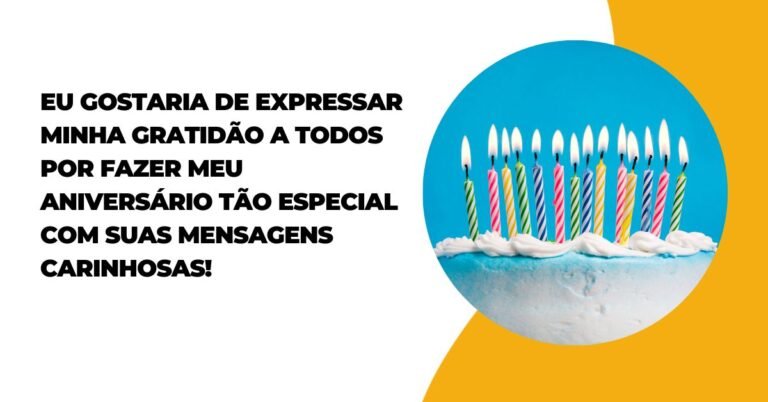 Mensagem De Aniversário Agradecimento