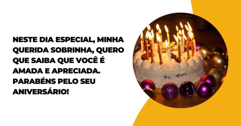 Mensagem De Aniversário Emocionante Para Sobrinha