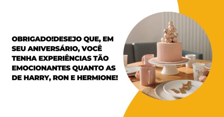 Mensagem De Aniversário Harry Potter