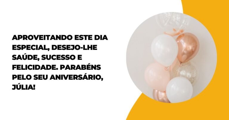 Mensagem De Aniversário Julia