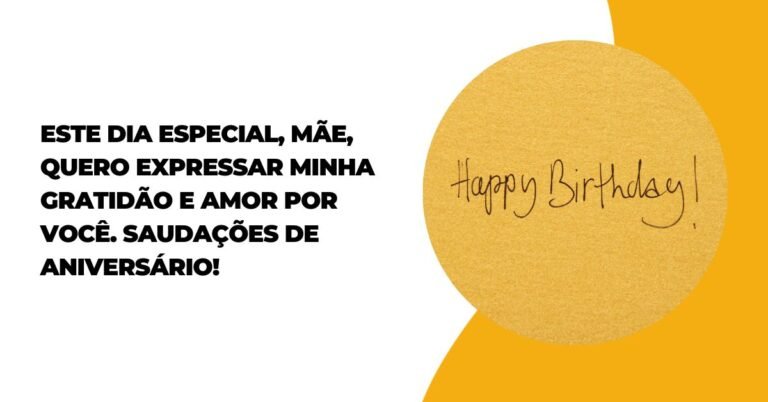 Mensagem De Aniversário Mae