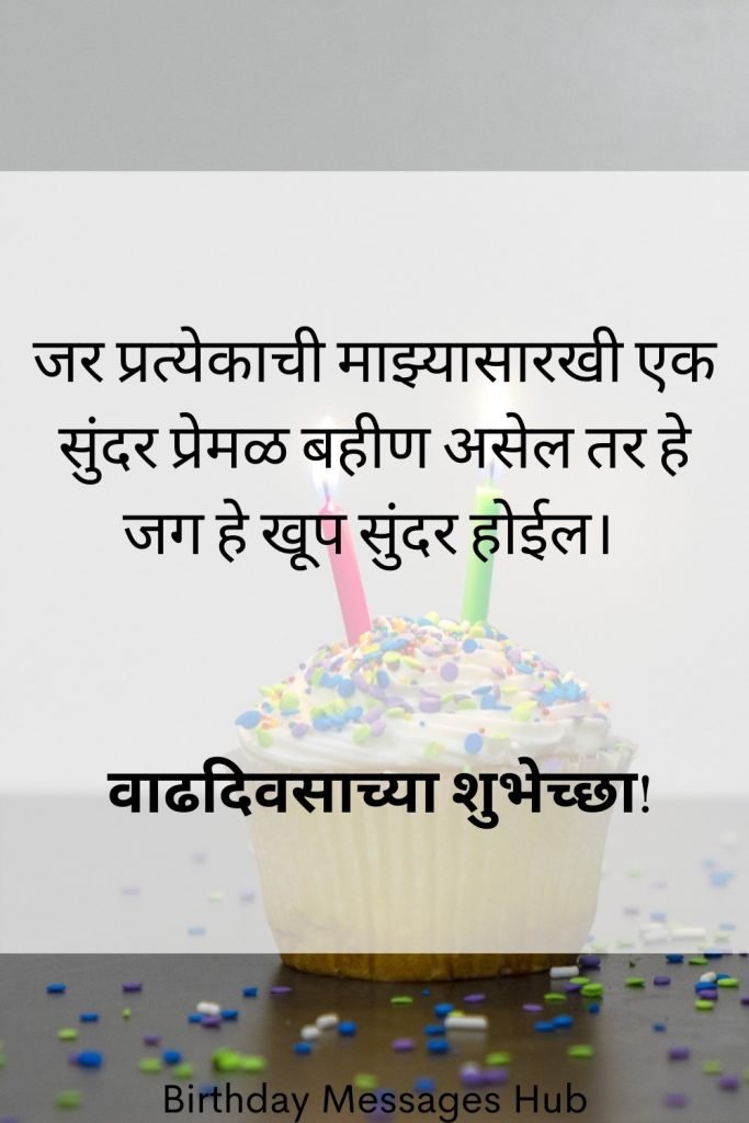 birthday messages in marathi sister